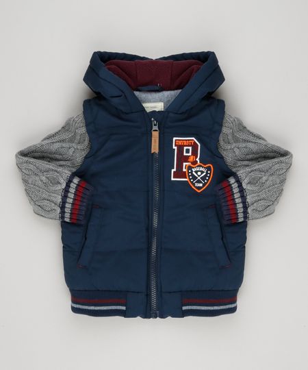 Blusao-infantil-Puffer-com-Trico-e-Capuz-Forro-em-Fleece-Azul-Marinho-8472822-Azul_Marinho_1
