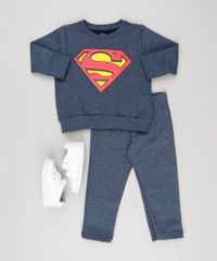Conjunto-Infantil-Super-Homem-de-Blusao---Calca-em-Moletom-Azul-Escuro-9182761-Azul_Escuro_3