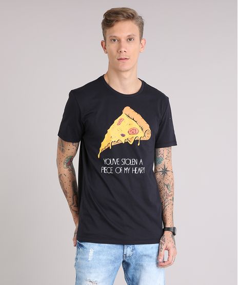 Camiseta-Masculina-Pedaco-de-Pizza-Manga-Curta-Gola-Careca-Preta-9199338-Preto_1