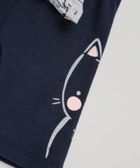 Conjunto-Infantil-de-Regata-Gatinhos-Cinza-com-Babado---Bermuda-Gatinho-Glitter-em-Algodao---Sustentavel-Azul-Marinho-9152666-Azul_Marinho_4