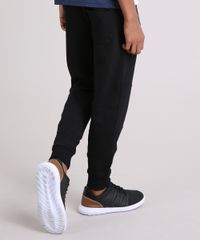 Calca-Infantil-Jogger-em-Moletom-com-Bolsos-e-Ziper-em-Algodao---Sustentavel-Preta-8860465-Preto_2