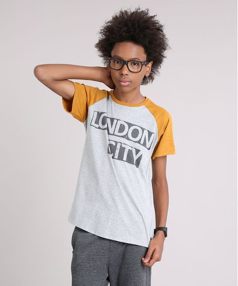 Camiseta-Infantil-Raglan--London-City--Manga-Curta-Gola-Careca-Cinza-Mescla-9142290-Cinza_Mescla_1