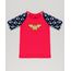 Blusa-Infantil-Raglan-Mulher-Maravilha-com-Estampa-de-Estrelas-Manga-Curta-com-Protecao-UV50--Rosa-Escuro-9120405-Rosa_Escuro_1