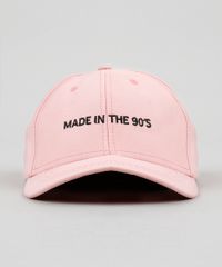Bone-Feminino-com-Bordado--Made-in-The-90-s--Aba-Curva-Rosa-9200527-Rosa_1