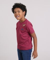 Camiseta-Infantil-Coyote-com-Bolso-Manga-Curta-Decote-Careca-Vinho-9147839-Vinho_1