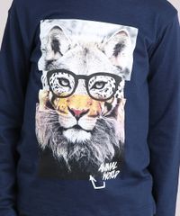 Camiseta-Infantil-Animais-Manga-Longa-Gola-Redonda-Azul-Marinho-9147880-Azul_Marinho_4
