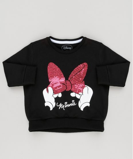 Blusao-Infantil-Minnie-com-Paete-em-Moletom-Preto-9199194-Preto_1