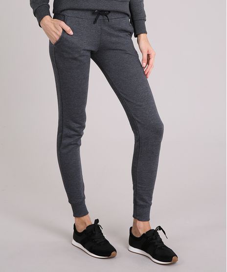 Calca-Feminina-Jogger-Esportiva-Ace-em-Moletom-com-Bolsos-Cinza-Mescla-Escuro-9166818-Cinza_Mescla_Escuro_1