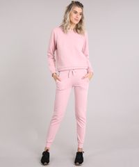 Calca-Feminina-Jogger-Esportiva-Ace-em-Moletom-com-Bolsos-Rose-9166818-Rose_3