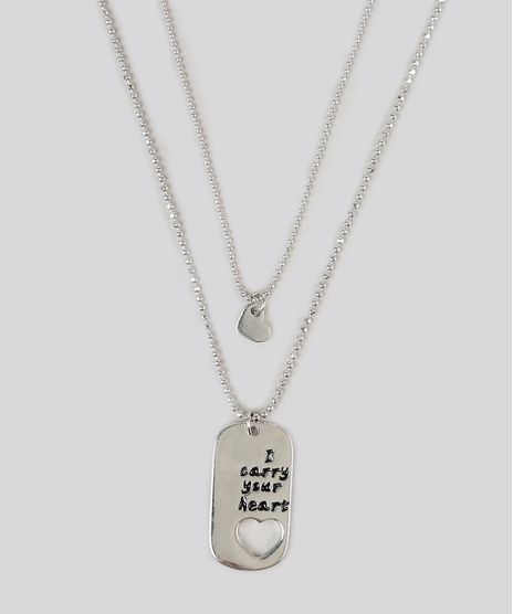 Kit-de-2-Colares--I-Carry-Your-Heart--Prateado-9160669-Prateado_1