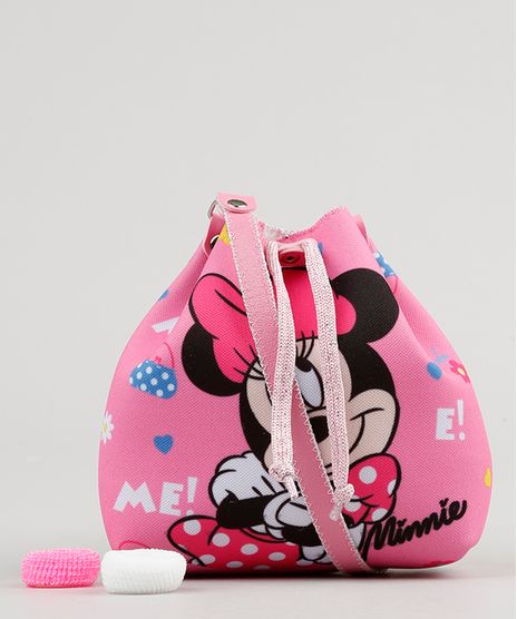 Bolsa-Infantil-Estampada-Minnie---Elasticos-de-Cabelo-Rosa-9126662-Rosa_1