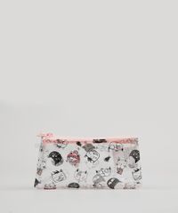 Necessaire-Feminina-Estampada-Gatinhos-Dupla-Rosa-9131716-Rosa_1