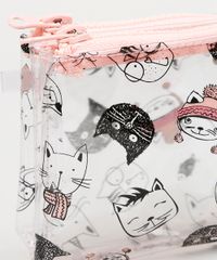 Necessaire-Feminina-Estampada-Gatinhos-Dupla-Rosa-9131716-Rosa_4
