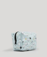Necessaire-Feminina-Estampada-Gatinho-Espacial-Metalizada-Azul-Claro-9131707-Azul_Claro_2