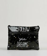Necessaire-Feminina-Estampada--Follow-Your-Dreams--Preta-9131710-Preto_1