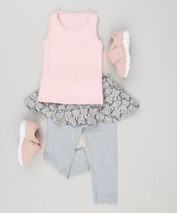 Calca-Legging-Infantil-com-Saia-com-Estampa-de-Gatinhos-em-Algodao---Sustentavel-Cinza-Mescla-9148927-Cinza_Mescla_3