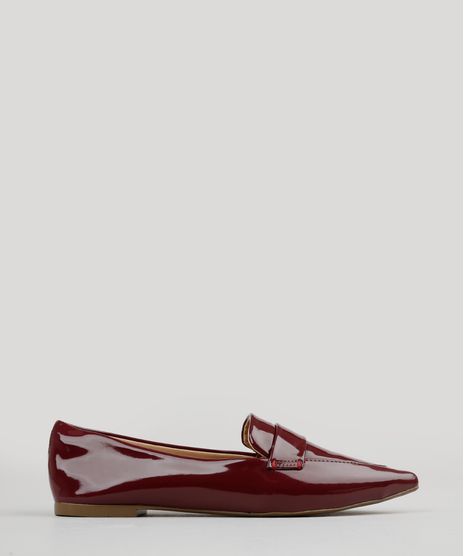 Mocassim-Feminino-Bico-Fico-Via-Uno-em-Verniz-Vinho-9185909-Vinho_1