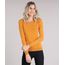 Sueter-Feminino-Basico-em-Trico-Manga-Longa-Decote-Redondo-Amarelo-Escuro-8840474-Amarelo_Escuro_1