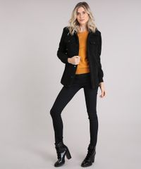 Sueter-Feminino-Basico-em-Trico-Manga-Longa-Decote-Redondo-Amarelo-Escuro-8840474-Amarelo_Escuro_3
