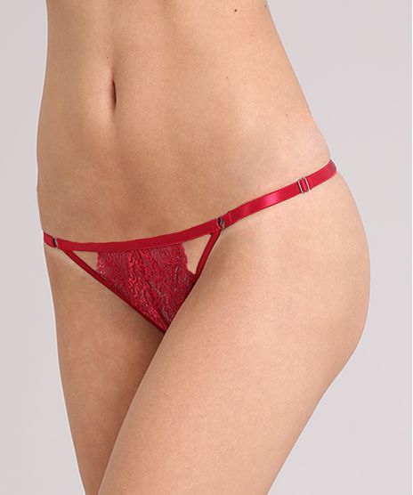 Calcinha-Feminina-Biquini-em-Renda-com-Tule---Liga-Vermelha-9118584-Vermelho_1