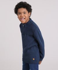 Sueter-Infantil-Gola-Alta-com-Ziper-em-Trico-Azul-Marinho-8868482-Azul_Marinho_1