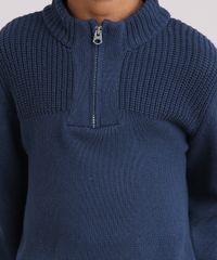 Sueter-Infantil-Gola-Alta-com-Ziper-em-Trico-Azul-Marinho-8868482-Azul_Marinho_4