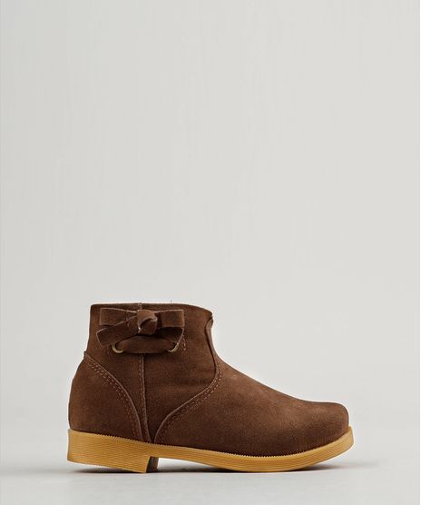 Bota-Infantil-com-Laco-Cano-Medio--Marrom-9100226-Marrom_1