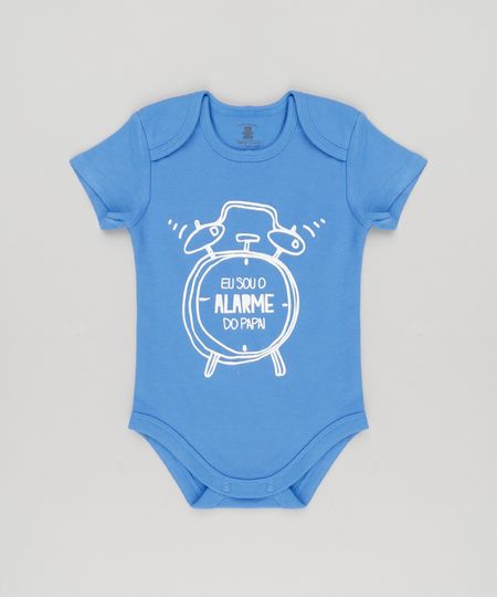 Body-Infantil--Eu-Sou-o-Alarme-do-Papai--Manga-Curta-Gola-Redonda-em-Algodao---Sustentavel-Azul-8920574-Azul_1