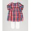 Vestido-Infantil-Xadrez-Manga-Longa---Meia-Calca-em-Algodao---Sustentavel-Vermelho-8949666-Vermelho_1