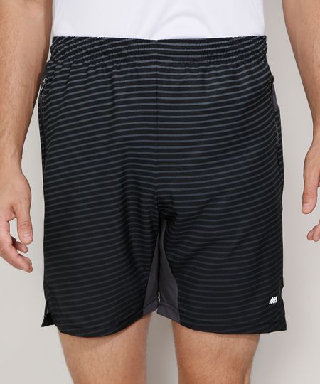 Bermuda-Masculina-Listrada-Esportiva-Ace-com-Bolsos-de-Ziper-e-Recortes-Preta-9983461-Preto_1