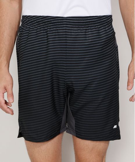 Bermuda-Masculina-Listrada-Esportiva-Ace-com-Bolsos-de-Ziper-e-Recortes-Preta-9983461-Preto_1