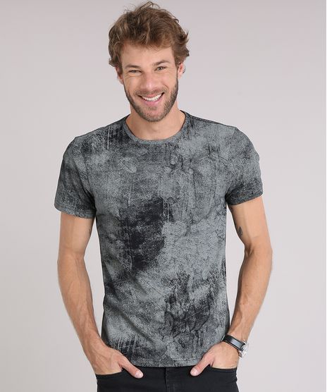 Camiseta-Masculina-Estampada-Manga-Curta-Gola-Careca-Preta-8575827-Preto_1