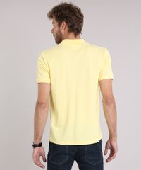 Polo-Masculina-Basica-em-Piquet-Manga-Curta-Amarela-8317654-Amarelo_2