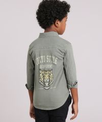 Camisa-Infantil-em-Sarja-com-Estampa-de-Tigre-Bolso-Manga-Longa--Verde-Militar-9046936-Verde_Militar_2