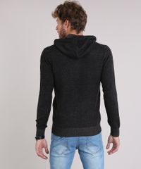 Blusao-Masculino-em-Trico-com-Capuz-e-Bolsos-Chumbo-8850639-Chumbo_2