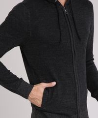 Blusao-Masculino-em-Trico-com-Capuz-e-Bolsos-Chumbo-8850639-Chumbo_4