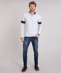 Sueter-Masculino-com-Gola-Alta-com-Ziper-Manga-Longa-Cinza-Mescla-Claro-9115038-Cinza_Mescla_Claro_3