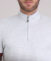 Sueter-Masculino-com-Gola-Alta-com-Ziper-Manga-Longa-Cinza-Mescla-Claro-9115038-Cinza_Mescla_Claro_4