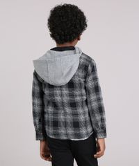 Jaqueta-Infantil-Xadrez-com-Capuz-Manga-Longa-Preta-8865956-Preto_2