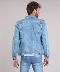 Jaqueta-Jeans-Masculina-Trucker-com-Bolsos-Azul-Claro-9108174-Azul_Claro_2