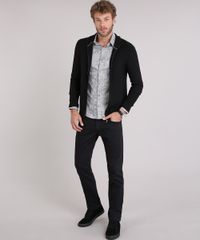 Camisa-Masculina-Slim-Estampada-Floral-Manga-Longa-Cinza-9084686-Cinza_3