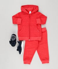 Conjunto-Infantil-de-Blusao-Basico-com-Capuz---Calca-em-Moletom-Vermelho-9161188-Vermelho_3