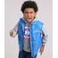 Blusao-Infantil-Capitao-America-em-Moletom-com-Capuz-Cinza-Mescla---Colete-Puffer-Azul-8448598-Azul_1