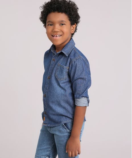 Camisa-Infantil-Jeans-com-Bolso-Gola-Esporte-Manga-Longa-Azul-Medio-9178523-Azul_Medio_1