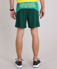 Bermuda-Masculina-Brasil-Ace-de-Futebol-com-Recortes-Verde-Escuro-9174791-Verde_Escuro_2