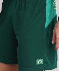 Bermuda-Masculina-Brasil-Ace-de-Futebol-com-Recortes-Verde-Escuro-9174791-Verde_Escuro_4