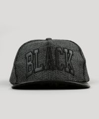 Bone-Masculino-com-Bordado--Black--Aba-Reta-Chumbo-9127502-Chumbo_1