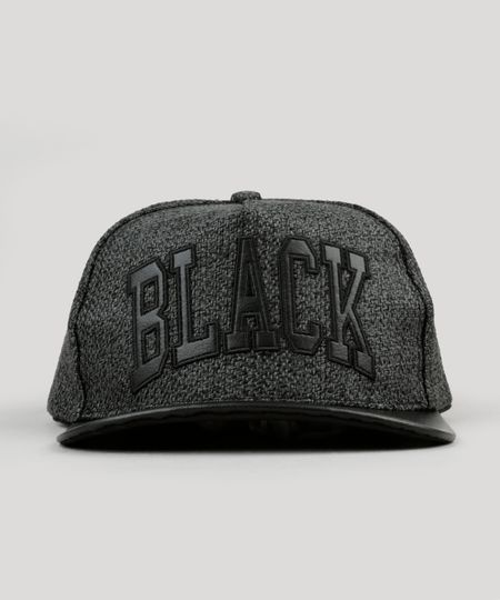 Bone-Masculino-com-Bordado--Black--Aba-Reta-Chumbo-9127502-Chumbo_1 Bone-Masculino-com-Bordado--Black--Aba-Reta-Chumbo-9127502-Chumbo_1