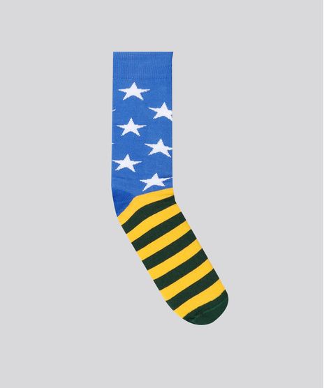 Meia-Masculina-Brasil-Estampada-Cano-Longo-Azul-Royal-9183908-Azul_Royal_1