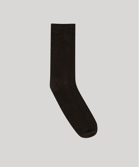 Meia-Masculina-Texturizado-Cano-Longo-Marrom-9049436-Marrom_1